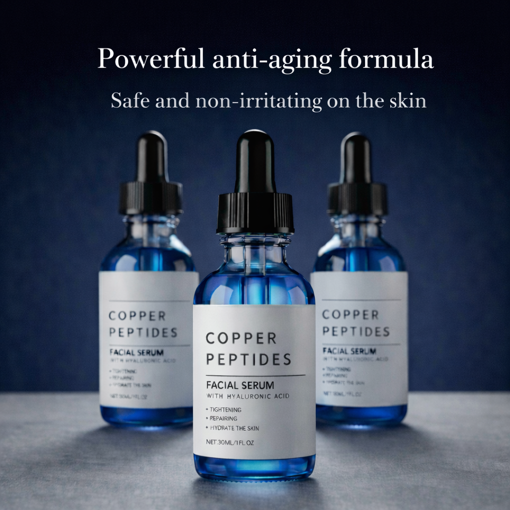 GHK-Cu and Hyaluronic Acid Anti-Aging Facial Serum