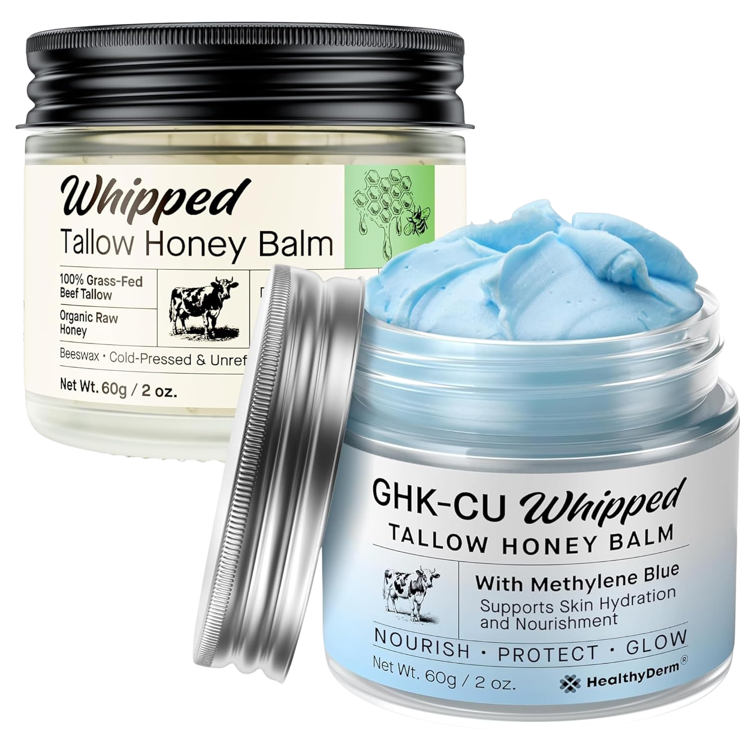 Tallow Honey Balm and GHK-CU Tallow Balm Set