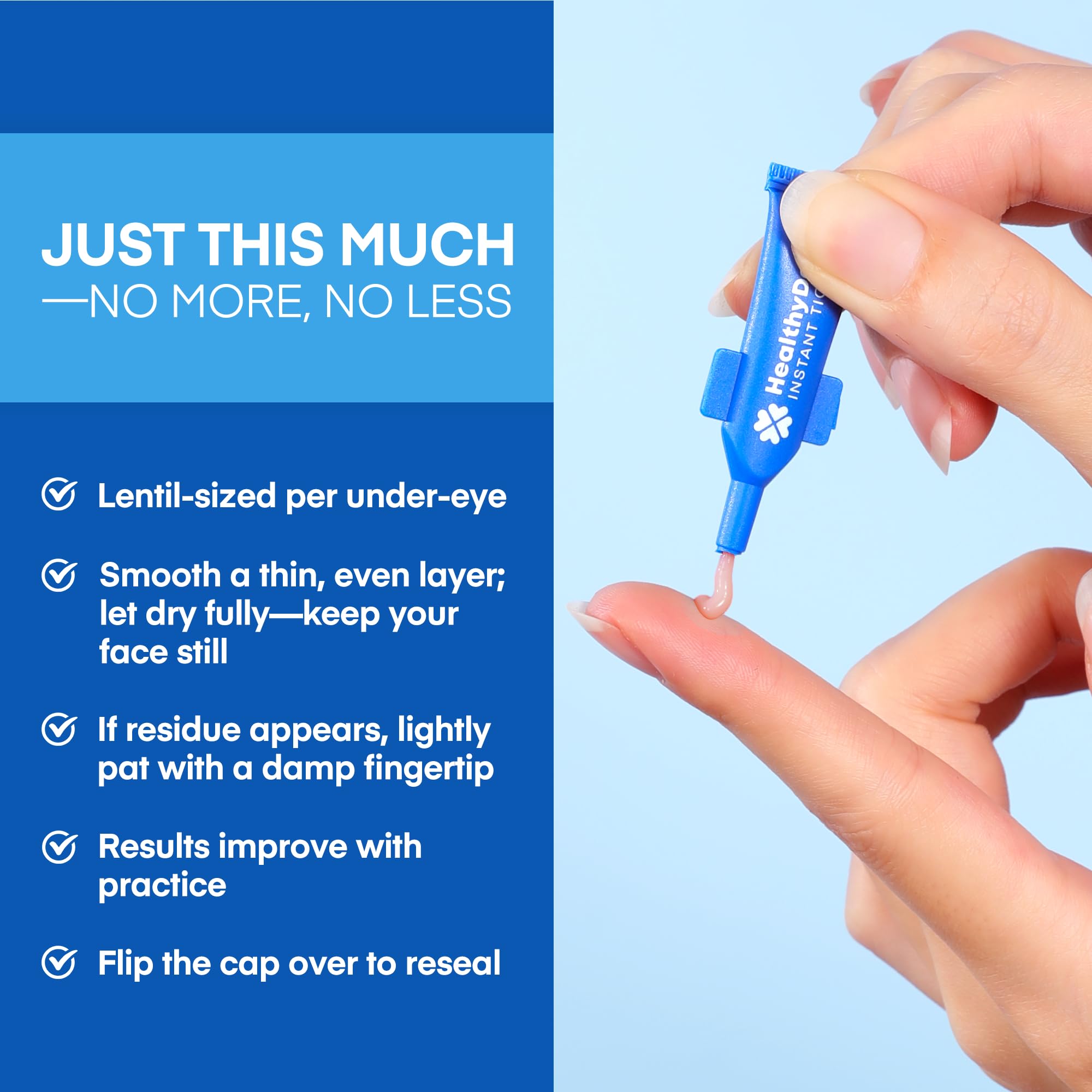 Instant Under Eye Lift Serum in Resealable Tubes