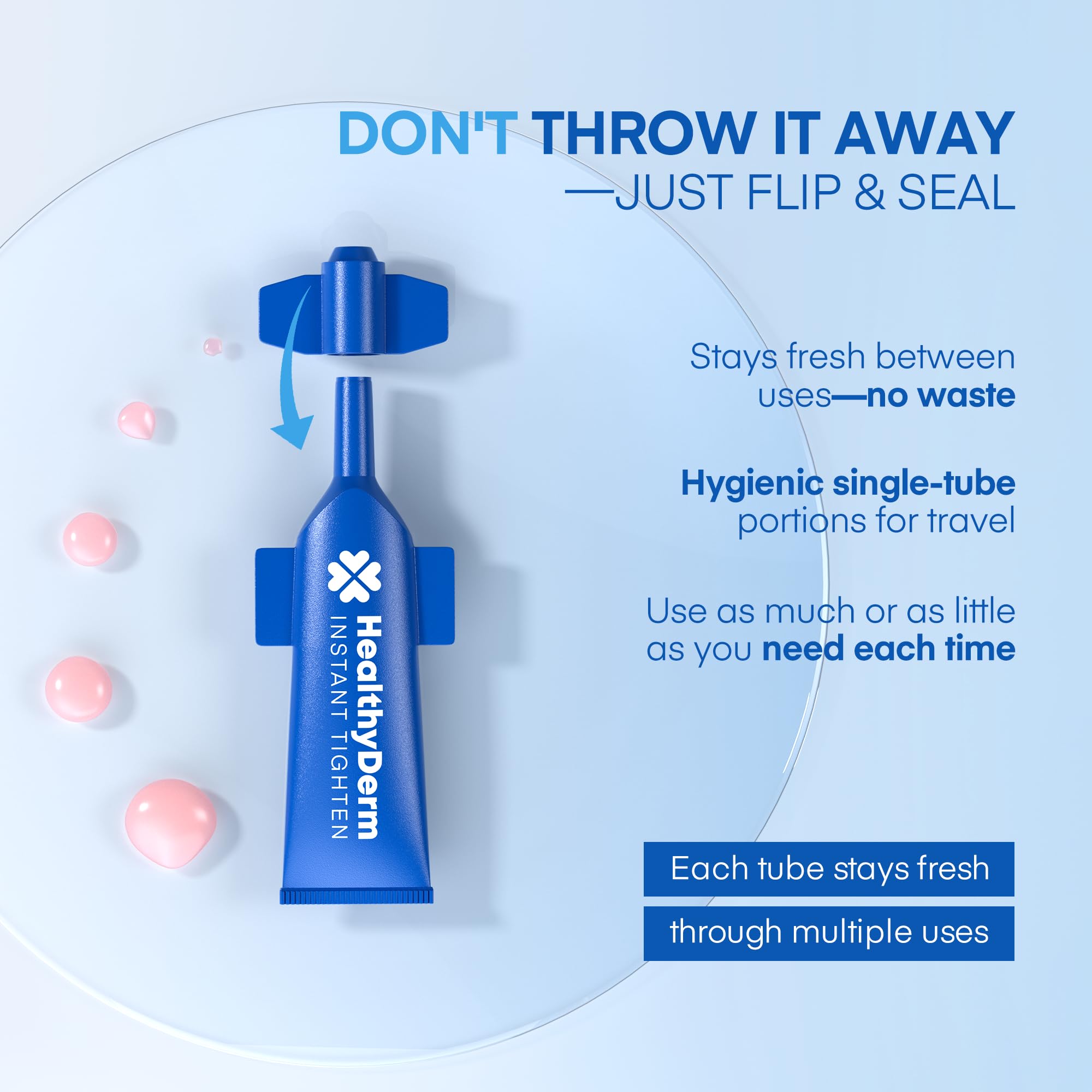 Instant Under Eye Lift Serum in Resealable Tubes