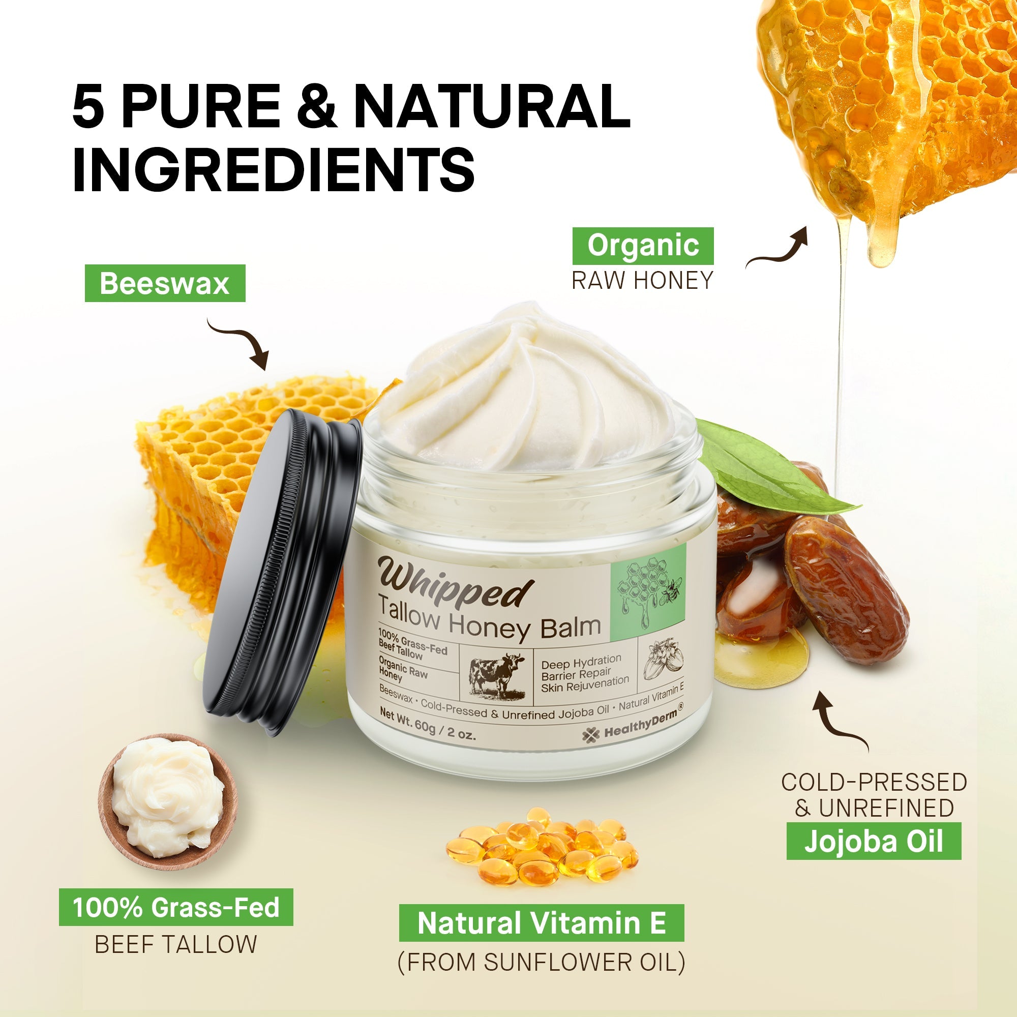 Free Whipped Tallow Honey Balm