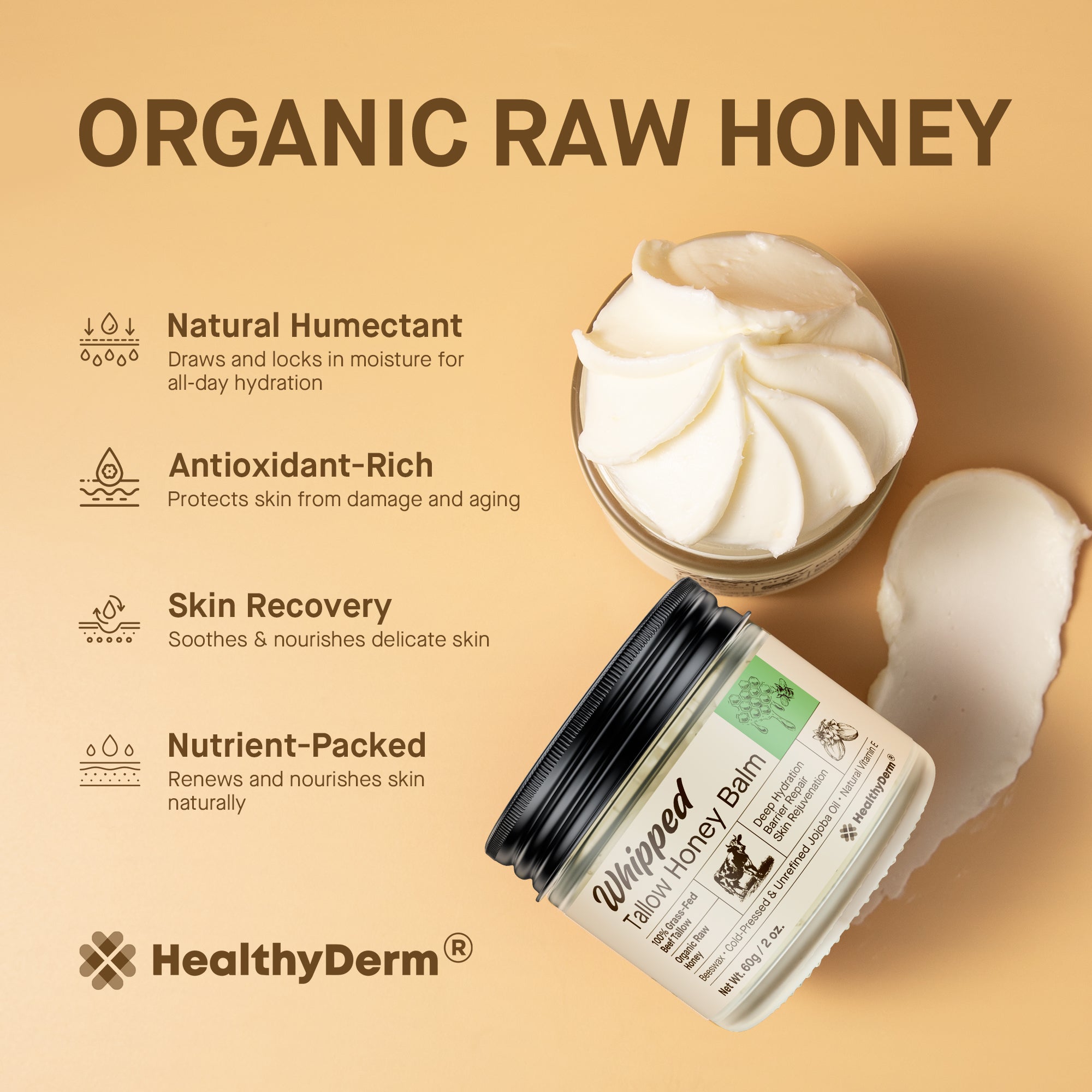 Free Whipped Tallow Honey Balm